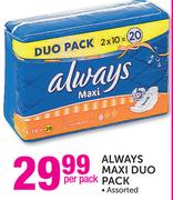 Always Maxi Duo Pack Assorted-Per Pack
