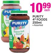Purity 4th Foods Assorted-250ml Each