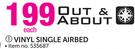 Out & About Vinyl Single Airbed-Each