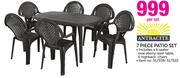 Antracite 7 Piece Patio Set-Per Set