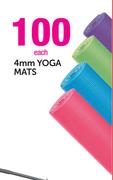 4mm Yoga Mats-Each