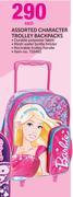 Barbie Assorted Character Trolley Backpacks-Each