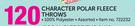 Character Polar Fleece Throws-Each