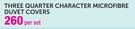 Three Quarter Character Microfibre Duvet Covers-Per Set