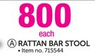 Rattan Bar Stool-Each