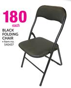 Black Folding Chair-Each