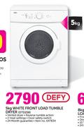 Defy 5kg White Front Load Tumble Dryer DTD258