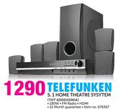 Telefunken 5.1 Channel Home Theatre System THT6000HDMIA