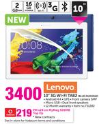 Lenovo 10" 3G Wi-Fi Tab2 BLUE ZA010062