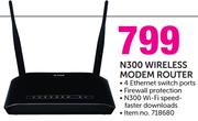 D-Link N300 Wireless Modem Router