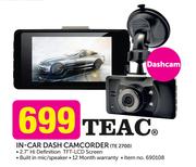 Teac In-Car Dash Camcorder TE 2700