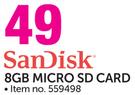 SanDisk 8GB Micro SD Card
