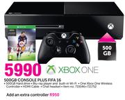 Xbox One 500GB Console+ Fifa 16