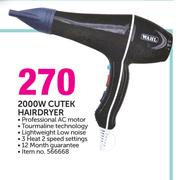 Wahl 2000W Cutek Hairdryer