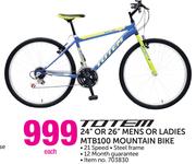 Totem 24" Or 26" Mens Or Ladies MTB100 Mountain Bike-Each