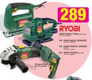 Ryobi 500W Impact Drill HID-500 Or 650W Angle Grinder Or 150W Orbital SanderOr400W Jigsaw HJ400-Each