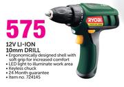 Ryobi 12V Li-Ion 10mm Drill