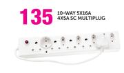 Simple Choice 10-Way 5x16A 4x5A SC Multiplug