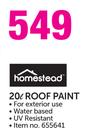 Homestead 20Ltr Roof Paint