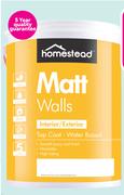 Homestead 5Ltr Matt Walls