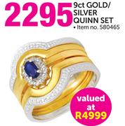 9Ct Gold/Silver Quinn Set