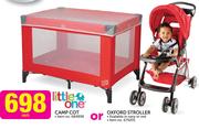 Little One Camp Cot Or Oxford Stroller-Each