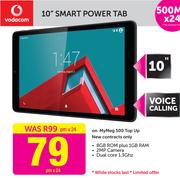 Vodacom 10" Smart Power Tab-On MyMeg 500 Top Up