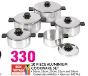 Bon Voyage 10 Piece Aluminium Cookware Set