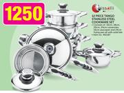 Tissolli 12 Piece Tango Stainless Steel Cookware Set