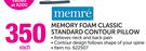 Memre Memory Foam Classic Standard Contour Pillow-Each