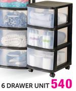 Addis 6 Drawer Unit-Each