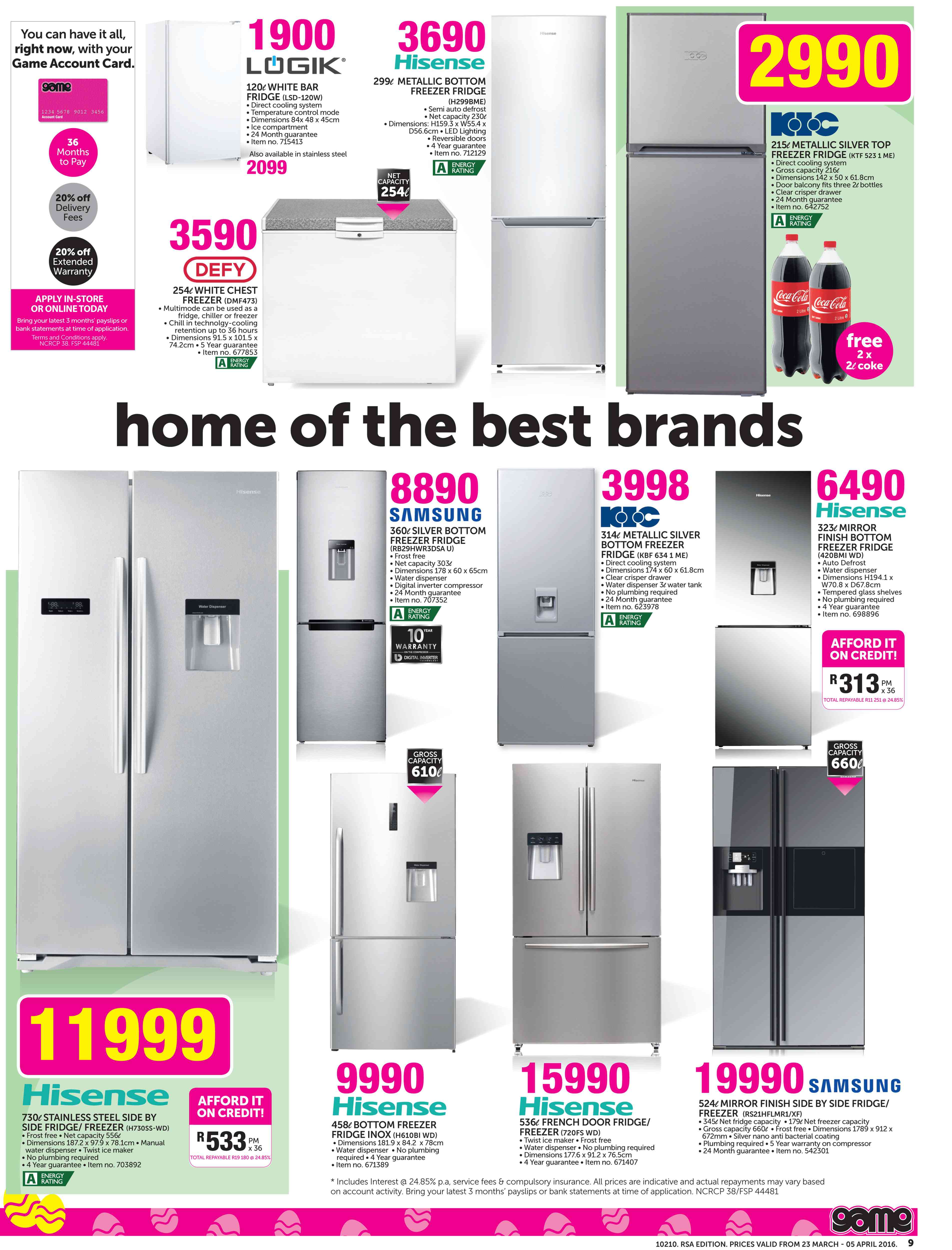 Special Hisense 730L Stainless Steel Side By Side Fridge/Freezer H730SS