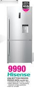 Hisense 458L Bottom Freezer Fridge Inox H610BI WD