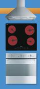 Smeg 60cm Stainless Steel Extractor+60cm Touch Control Ceran Hob+60cm Stainless Steel Electric Oven