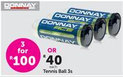 Donnay Tennis Ball 3s-3 Pack
