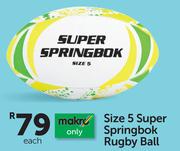 Super Springbok Size 5 Rugby Ball-Each