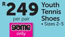 Dunlop Youth Tennis Shoes-Per Pair
