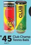 Dunlop Club Champ Tennis Balls-Each