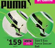 Puma Size 5 Evo Force Soccer Ball-Each