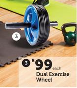 Trojan Dual Exercise Wheel-Each