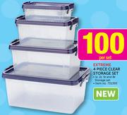 Extreme 4 Piece Clear Storage Set-Per Set