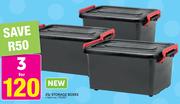 New 25Ltr Storage Boxes-For 3