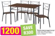 Tilo 5 Piece Dinette Set