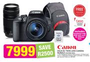 Canon DSLR DC Twin Lens Camera Bundle EOS700D WIFI