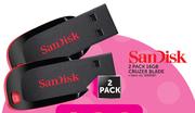 Sandisk 2 Pack 16GB Cruzer Blade-Each