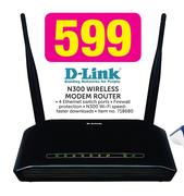 D-Link N300 Wireless Modem Router