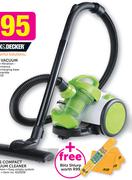 Zoom 1200W Bagless Compact Cylinder Vacuum Cleaner