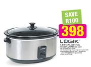 Logik 6.5Ltr Stainless Steel Slow Cooker RS-1107