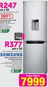Samsung 360L Silver Bottom Freezer Fridge