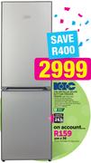 KIC 239Ltr Metallic Silver Bottom Freezer Fridge KBF525 1ME